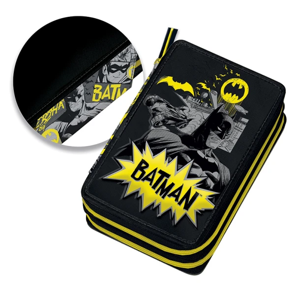 DOUBLE FILLED PENCIL CASE BATMAN