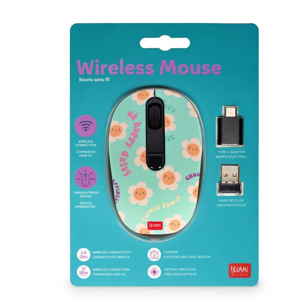 LEGAMI WIRELESS MOUSE WITH USB RECEIVER - DAISY