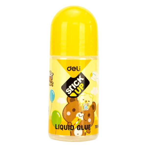 DELI LIQUID GLUE 35ml STICK UP E7301A - 3 COLOURS