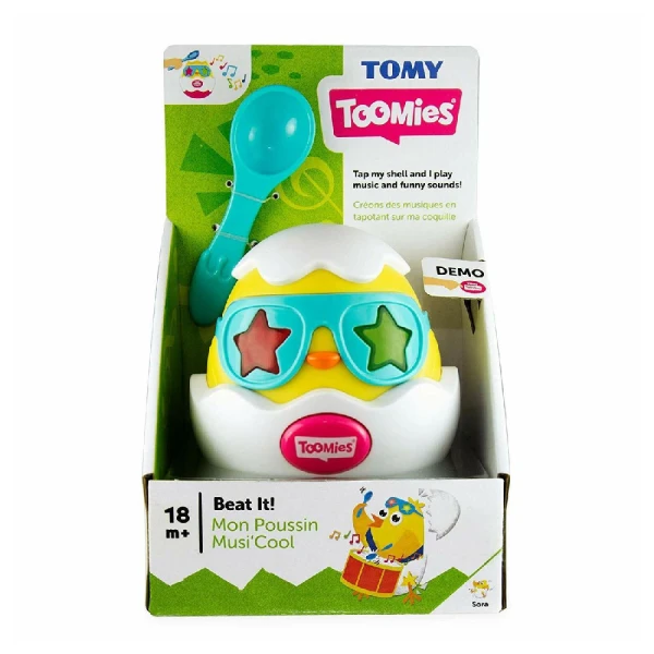 TOMY TOOMIES ΒΡΕΦΙΚΟ ΜΟΥΣΙΚΟ ΠΑΙΧΝΙΔΙ ΑΥΓΟ ΓΙΑ 18+ ΜΗΝΩΝ