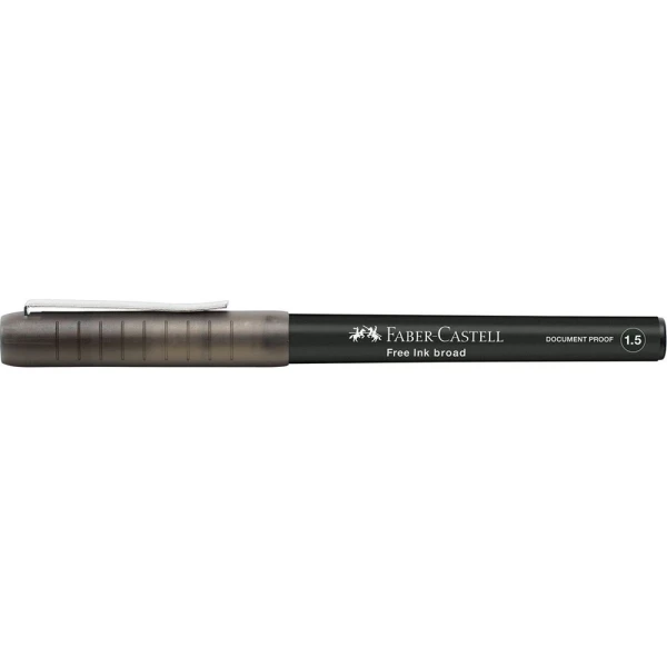 FABER-CASTELL ΣΤΥΛΟ FREE INK BROAD 1.5mm - ΜΑΥΡΟ