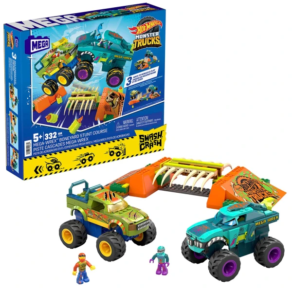 MEGA HOT WHEELS SMASH N CRASH WREX BONEYARD 332 τεμ.