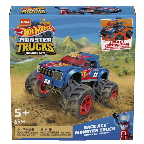 HOT WHEELS MIGHTY RACE ACE™ & GUNKSTER™ - BLUE