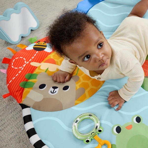 FISHER PRICE ΓΥΜΝΑΣΤΗΡΙΟ 3 ΣΕ 1 ΜΕ ΠΕΡΙΣΤΡΕΦΟΜΕΝΟ ΛΟΥΛΟΥΔΙ
