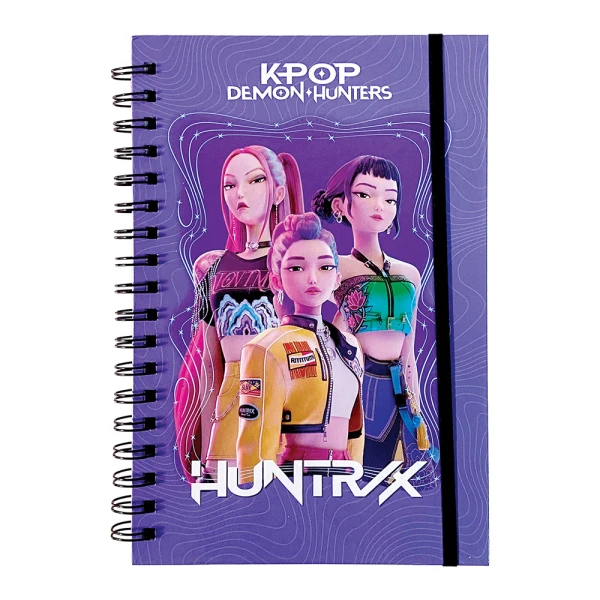 ΣΗΜΕΙΩΜΑΤΑΡΙΟ A5 80 ΦΥΛΛΑ K-POP DEMON HUNTERS HUNTRIX