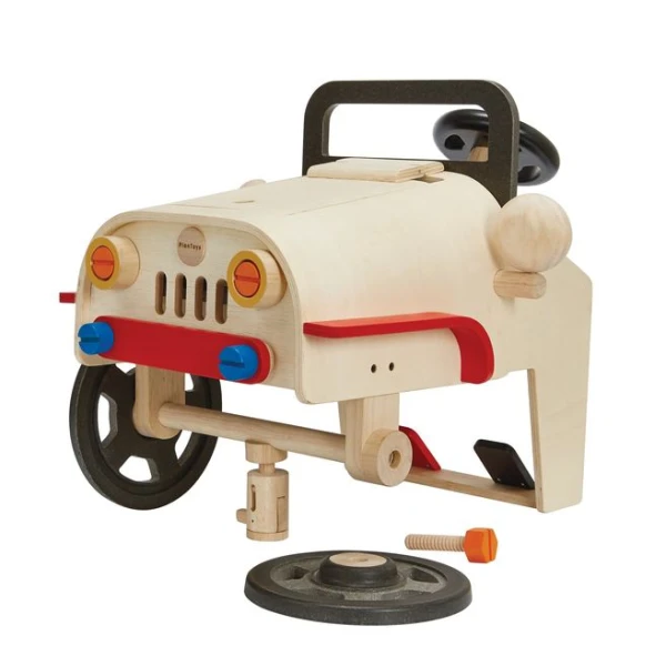 ΞΥΛΙΝΟ ΠΑΙΧΝΙΔΙ PLAN TOYS ΜΗΧΑΝΗ ΑΥΤΟΚΙΝΗΤΟΥ