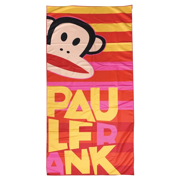 BEACH TOWEL PAUL FRANK MICROFIBER 90X180 cm RED