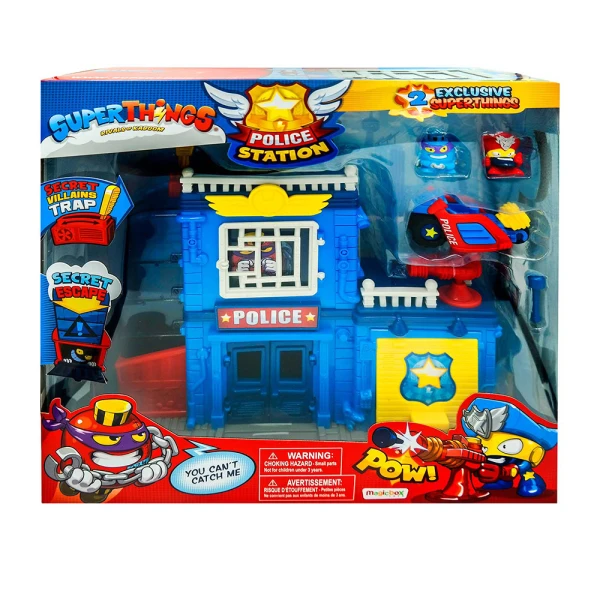SUPERZINGS PLAYSET POLICE STATION FOR AGES 3+