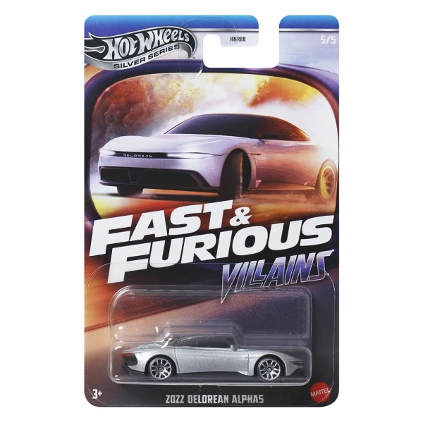 HOT WHEELS CARS - FAST & FURIOUS - VILLAINS - 2022 DELOREAN ALPHA5