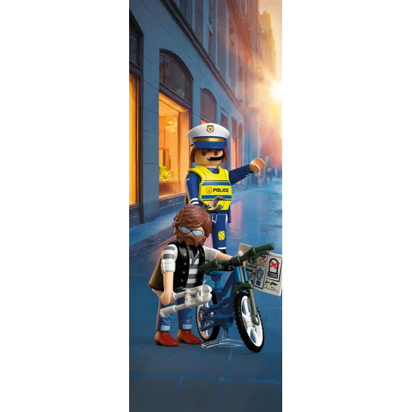 PLAYMOBIL ΑΣΤΥΝΟΜΙΚΟΣ ΚΑΙ ΚΛΕΦΤΗΣ ΠΟΔΗΛΑΤΩΝ
