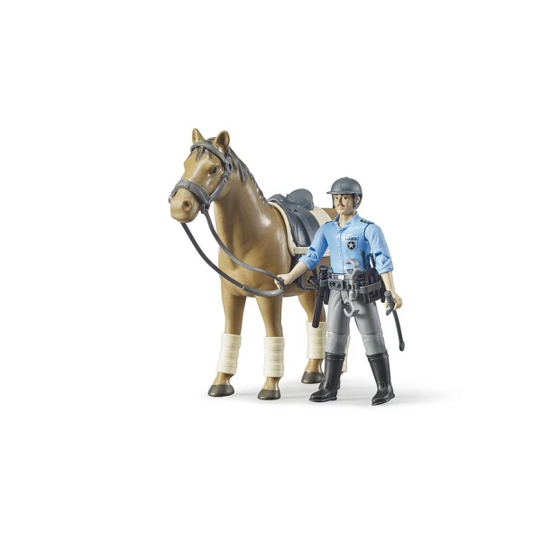 BRUDER FIGURE HORSEBACK POLICEMAN 