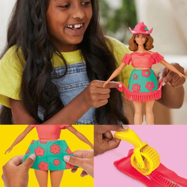 PLAY-DOH BARBIE FLORALS AND FRINGE