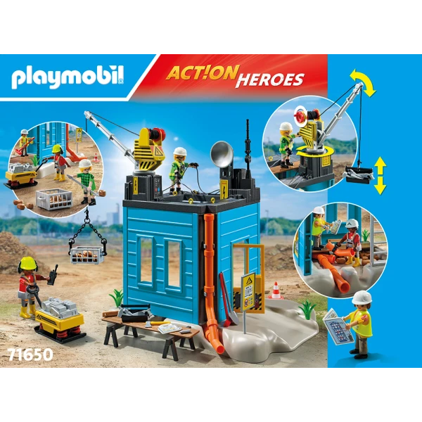 PLAYMOBIL ACTION HEROES CONSTRUCTION SITE