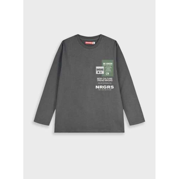 ENERGIERS BLOUSE BOY CHARCOAL