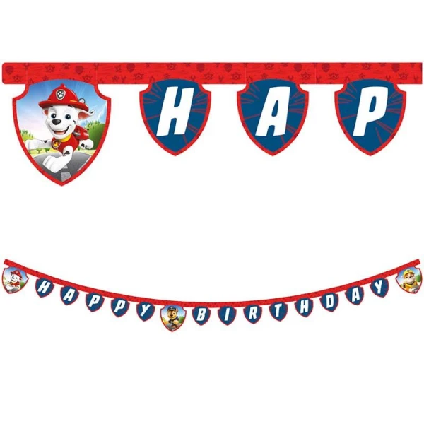 PAPER LETTERS GARLAND PAW PATROL RESCUE