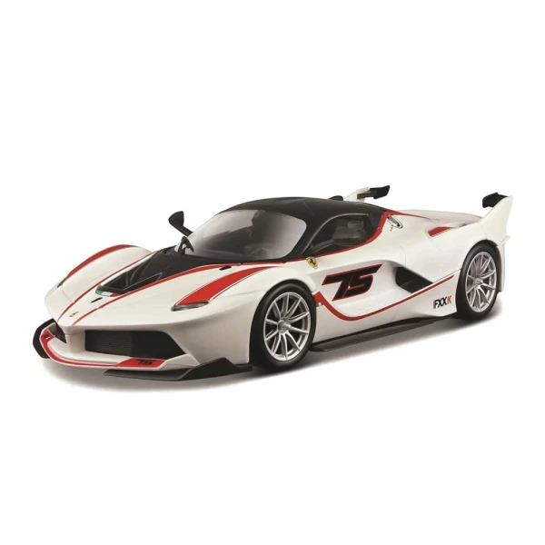BBURAGO 1:24 RACE FERRARI FXX-K N.75 WHITE