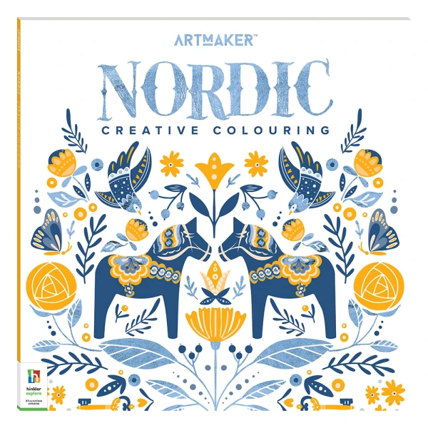 COLOURING BOOK ART MAKER SQUARE - NORDIC