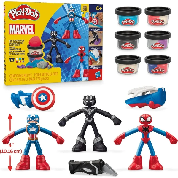 PLAY-DOH ΣΕΤ ΠΑΙΧΝΙΔΙΟΥ HERO ADVENTURE MARVEL