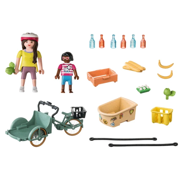 PLAYMOBIL COUNTRY FARMERS CARGO BIKE