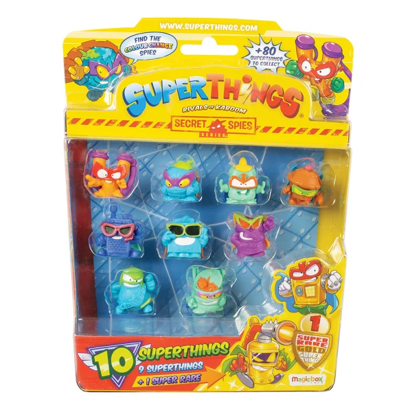 SUPERTHINGS SECRET SPIES BLISTER 9+1 COLLECTIBLE FIGURES FOR AGES 3+ - 4 DESIGNS
