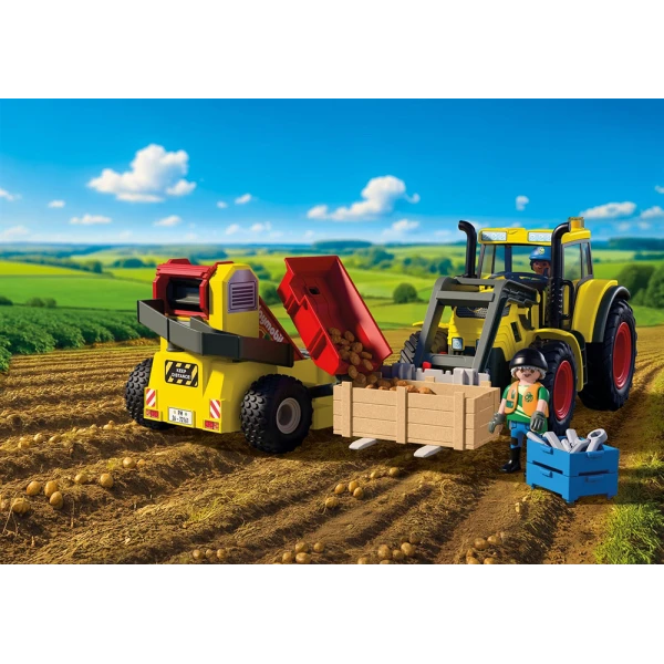 PLAYMOBIL COUNTRY ΜΕΓΑΛΟ ΤΡΑΚΤΕΡ ΜΕ ΠΑΤΑΤΟΕΞΑΓΩΓΕΑ