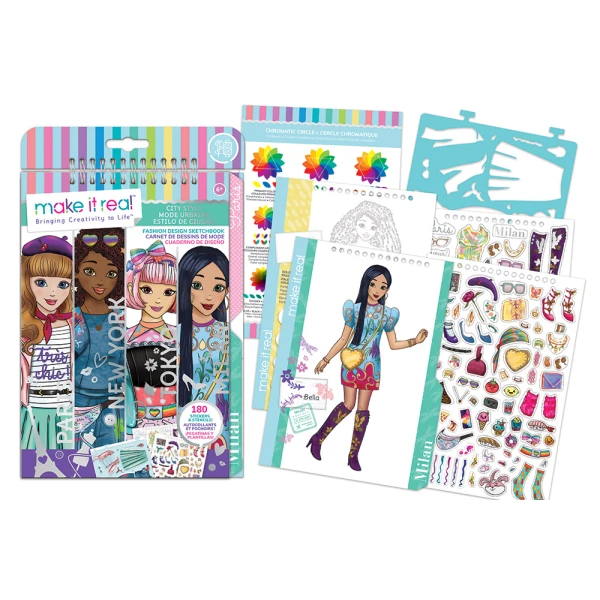 MAKE IT REAL - FASHION DESIGN SKETCHBOOK CITY STYLE 3207