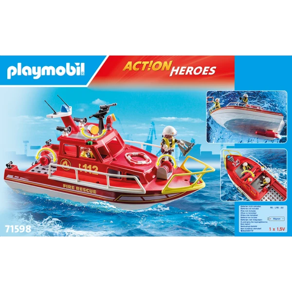PLAYMOBIL ΠΥΡΟΣΒΕΣΤΙΚΟ ΣΚΑΦΟΣ ΔΙΑΣΩΣΗΣ 