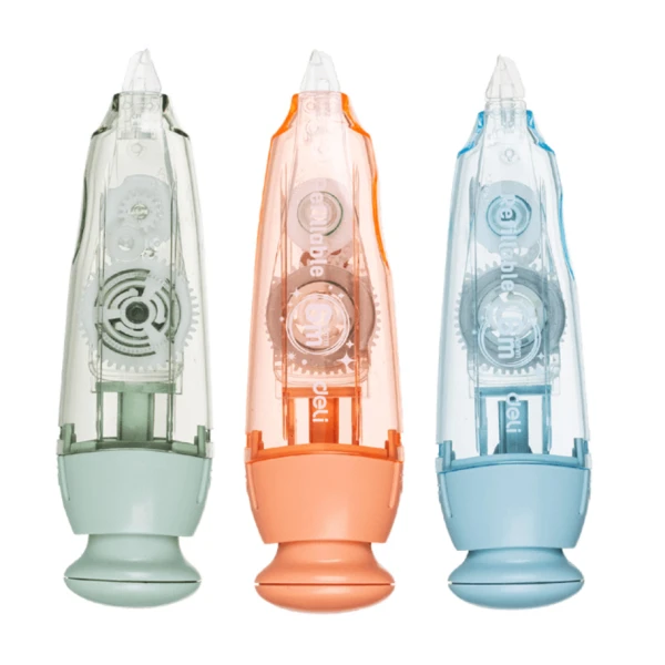 DELI CORRECTION TAPE & REFILL 5mmx6m - 3 COLOURS