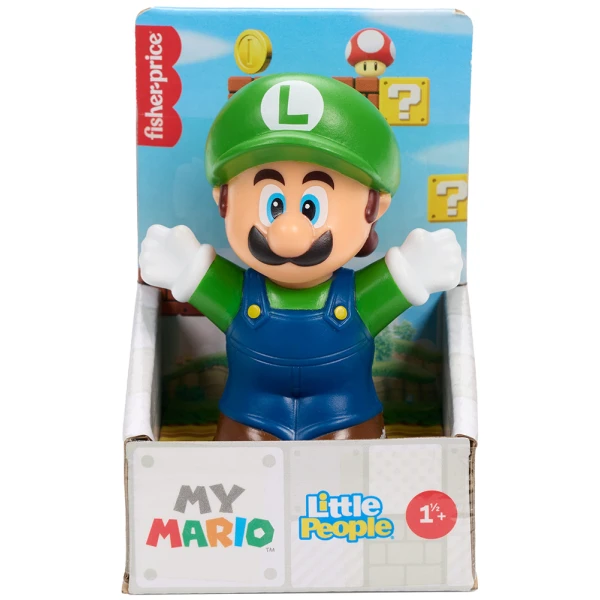 FISHER PRICE LITTLE PEOPLE  SUPER MARIO FIGURE LUIGI