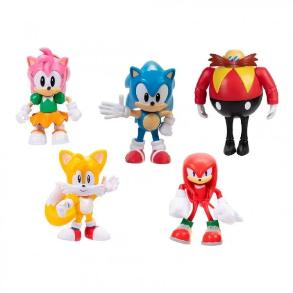SONIC THE HEDGEHOG FIGURES 6.5 cm SET 5 FIGURES SONIC