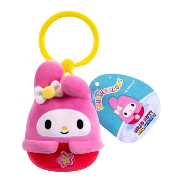 SQUISHMALLOWS SANRIO PLUSH KEYCHAIN 9 cm. KAWAII TOKYO - MY MELODY