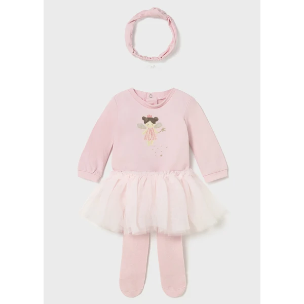 MAYORAL SET BODY TUTU PINK BEBE