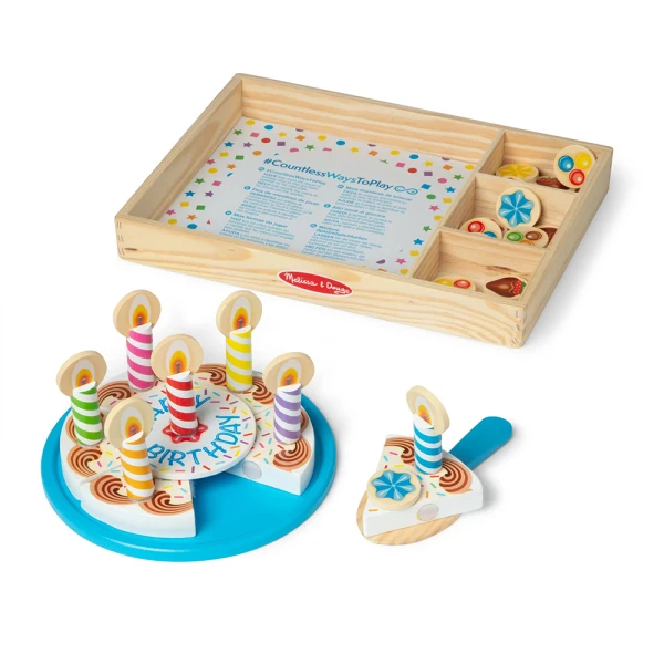 MELISSA & DOUG ΣΕΤ ΞΥΛΙΝΗ ΤΟΥΡΤΑ ΓΕΝΕΘΛΙΩΝ