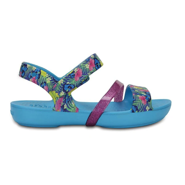 CROCS LINA SANDAL K ELECTRIC BLUE