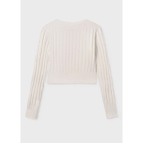 MAYORAL JERSEY PERFORATED ECRU 