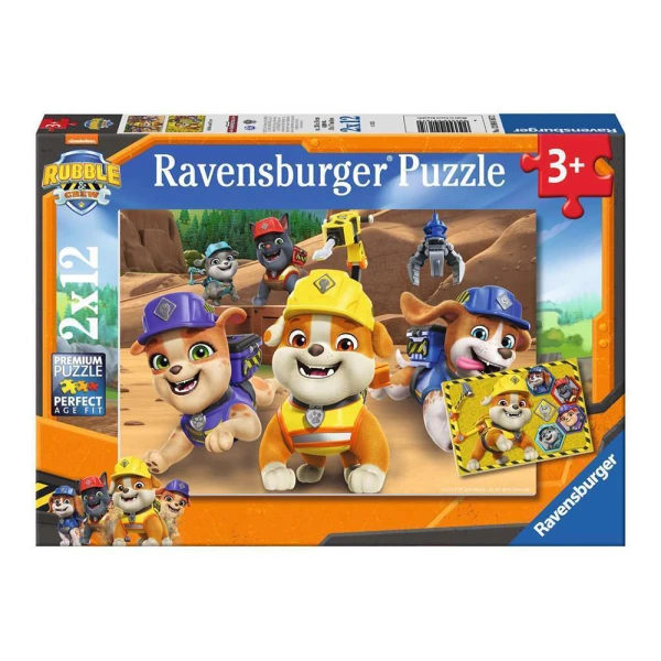 RAVENSBURGER ΠΑΖΛ 2X12 τεμ. RUMBLE & CREW