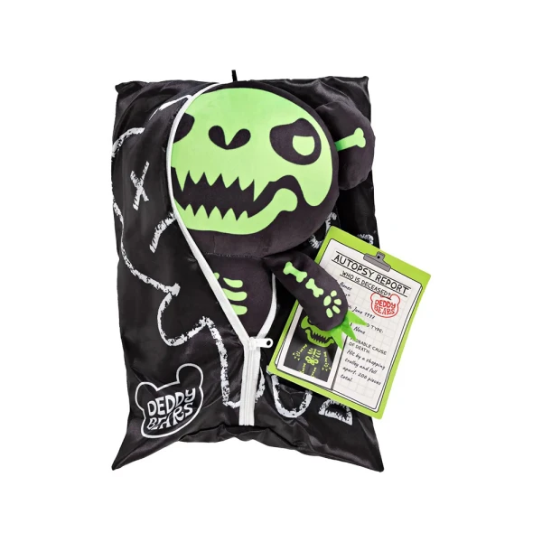 DEDDYBEARS PLUSH 30.5 cm TEDDY BEAR IN A SACK - BONES