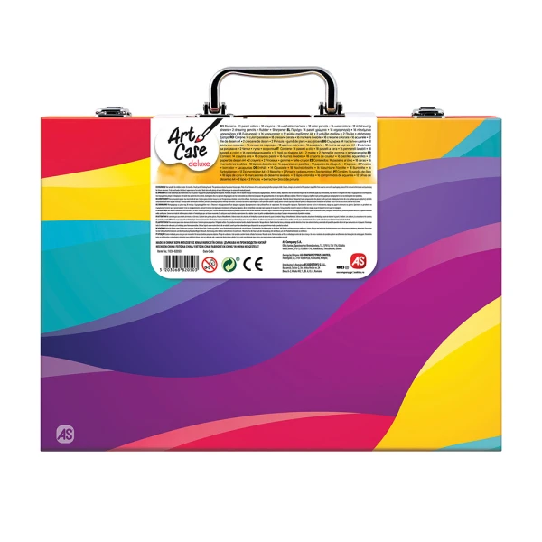 AS ΚΑΣΕΤΙΝΑ ΖΩΓΡΑΦΙΚΗΣ ΞΥΛΙΝΗ DELUXE RAINBOW ΜΕ 100 ΑΞΕΣΟΥΑΡ ΓΙΑ 3+ ΧΡΟΝΩΝ