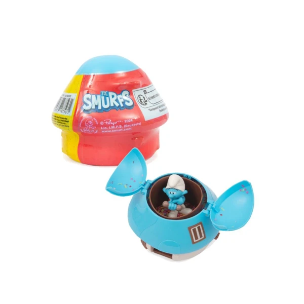 SMURFS HOUSE WITH CONFETTI AND SURPRISE FIRURE - 6 COLOURS