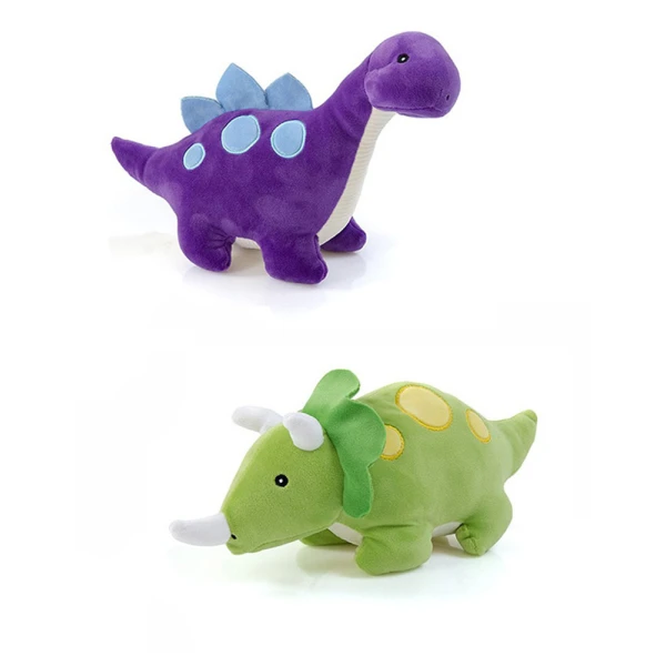 PLUSH SQUISHY DINOSAURS 26 cm -  2 DESIGNS