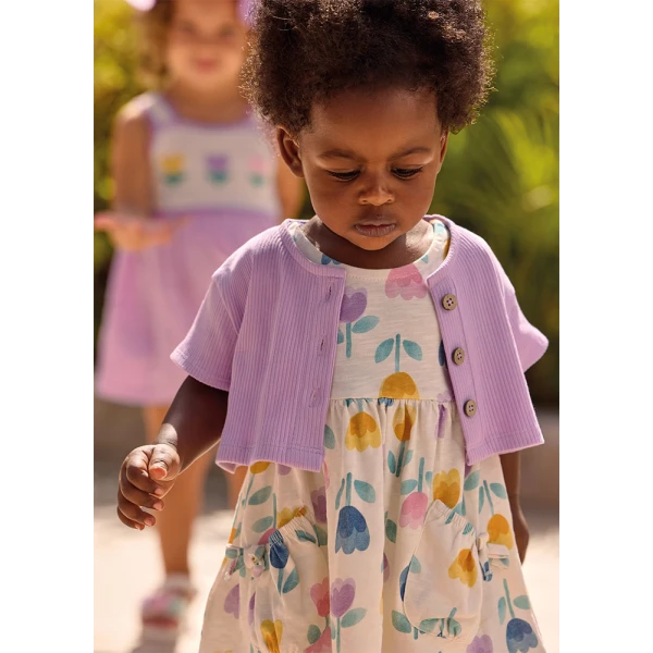 MAYORAL DRESS 2 PIECES LILAC 