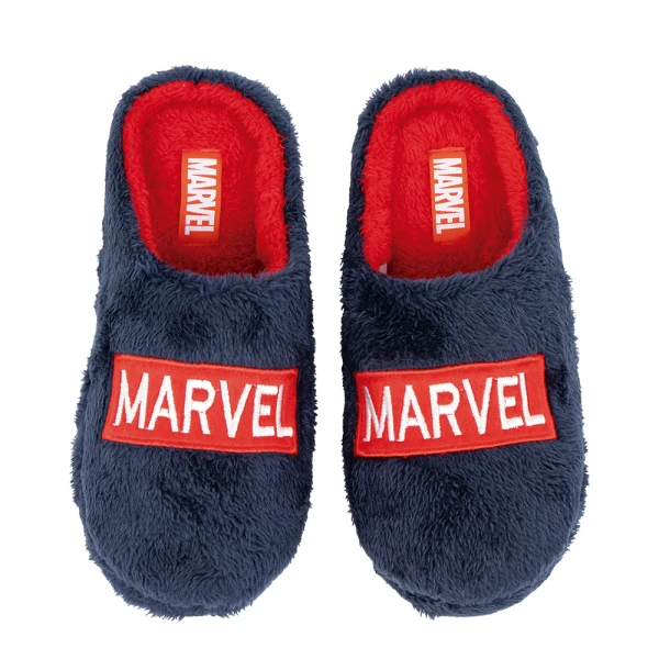 FURRY SLIPPERS WITH EMBROIDERY - MARVEL