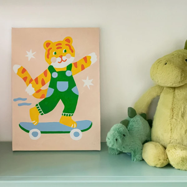 PETIT PINCEAU KIDS PAINT BY NUMBERS - TITI SKATE