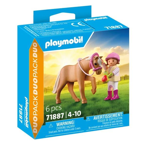 PLAYMOBIL DUOPACK ΚΟΡΙΤΣΑΚΙ ΜΕ ΠΟΝΥ