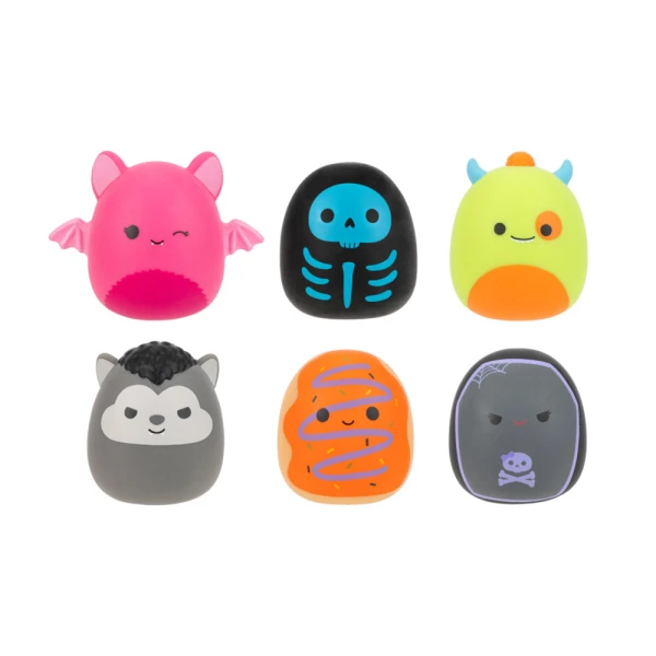 SQUISHMALLOWS - SQUOOSHEMS - BLIND ΣΑΚΟΥΛΑΚΙ ΜΕ ΖΟΥΛΗΧΤΗ ΦΙΓΟΥΡΑ ΕΚΠΛΗΞΗ 6 εκ. - HALLOWEEN SQUAD