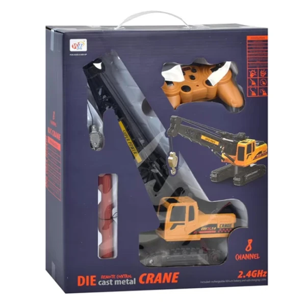 REMOTE CONTROL TOWER CRANE WITH CRAWLERS USB 2.4GHZ