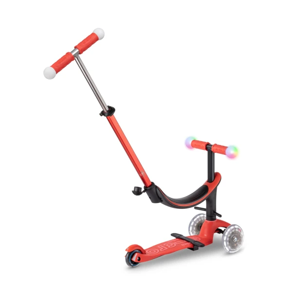 MICRO 3ΤΡΟΧΟ ΠΑΤΙΝΙ 4IN1 MINI 2GROW ΚΟΚΚΙΝΟ