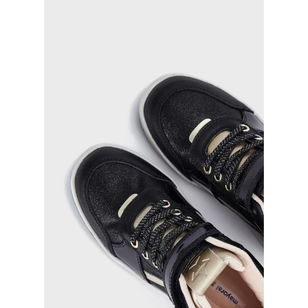 MAYORAL ANKLE BOOT FASHION BLACK-GOLD