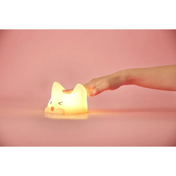 MEGA LIGHT ΠΑΙΔΙΚΗ ΔΙΑΚΟΣΜΗΤΙΚΗ ΛΕΥΚΗ ΛΑΜΠΑ - CATTY CAT