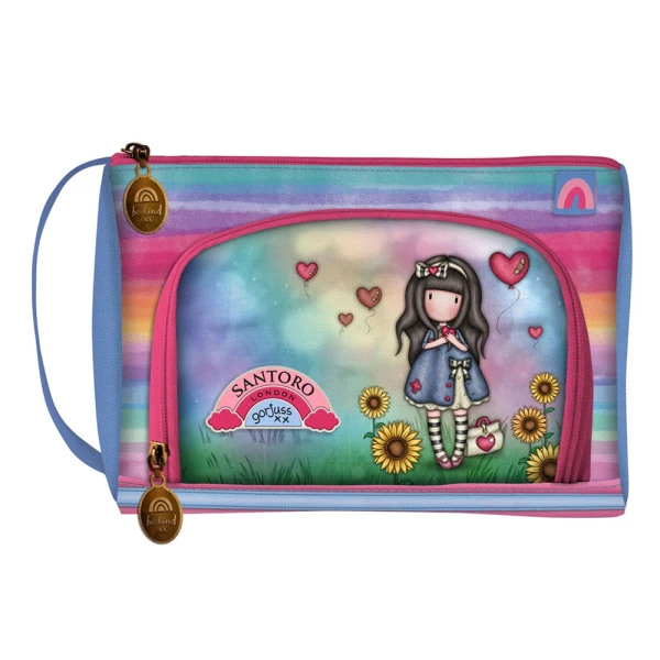 GORJUSS SANTORO JUMBO PENCIL CASE BE KIND TO YOURSELF
